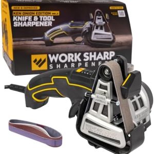 WORK SHARP Ken Onion Knife Sharpener Tool - Adjustable Knife Sharpening System - Versatile for Kitchen Knives, Scissors,